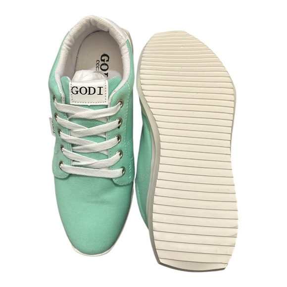 GODI CCCXIII Edsel Low Top Sneakers | Mint Green |New | Unisex - Picture 7 of 7